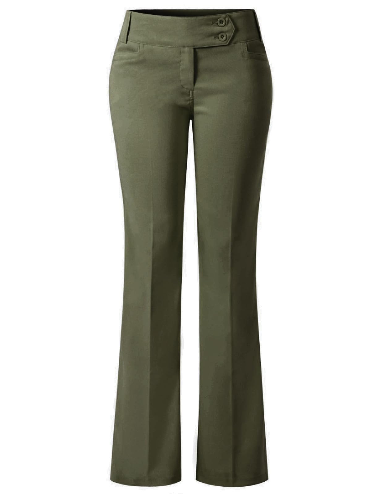 Design by Olivia Women's Dress Pants Bootcut Work Slacks Stretch Office