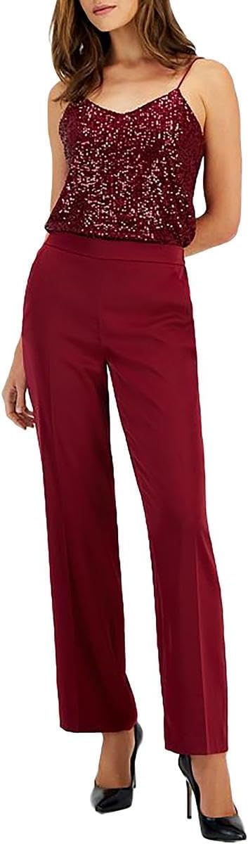 Anne Klein Women's Pull on Slash Pocket Wide Leg Pant
