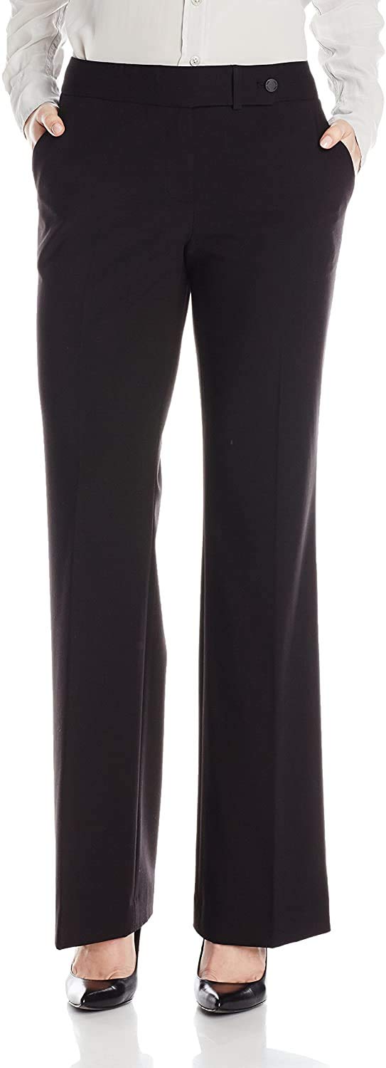 Calvin Klein Women's Classic Fit Straight Leg Lux Suit Pants