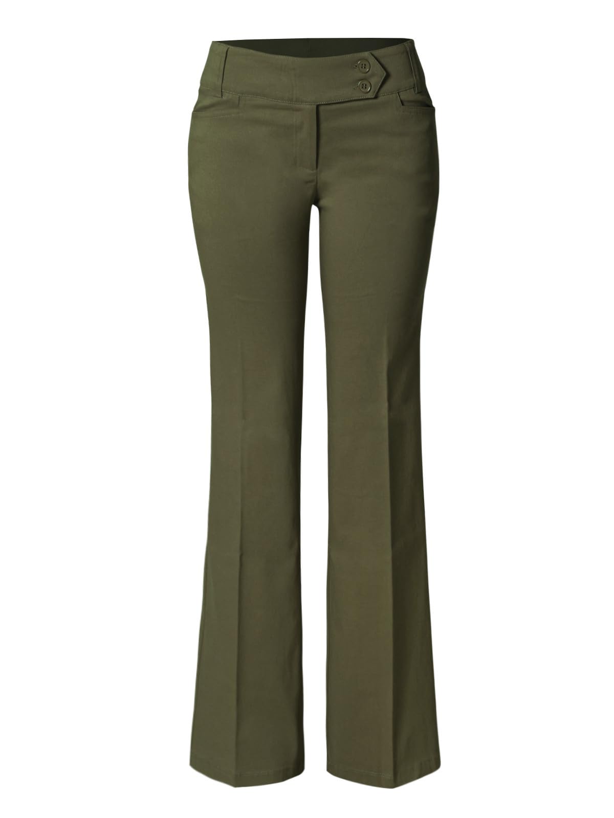 Design by Olivia Women's Dress Pants Bootcut Work Slacks Stretch Office