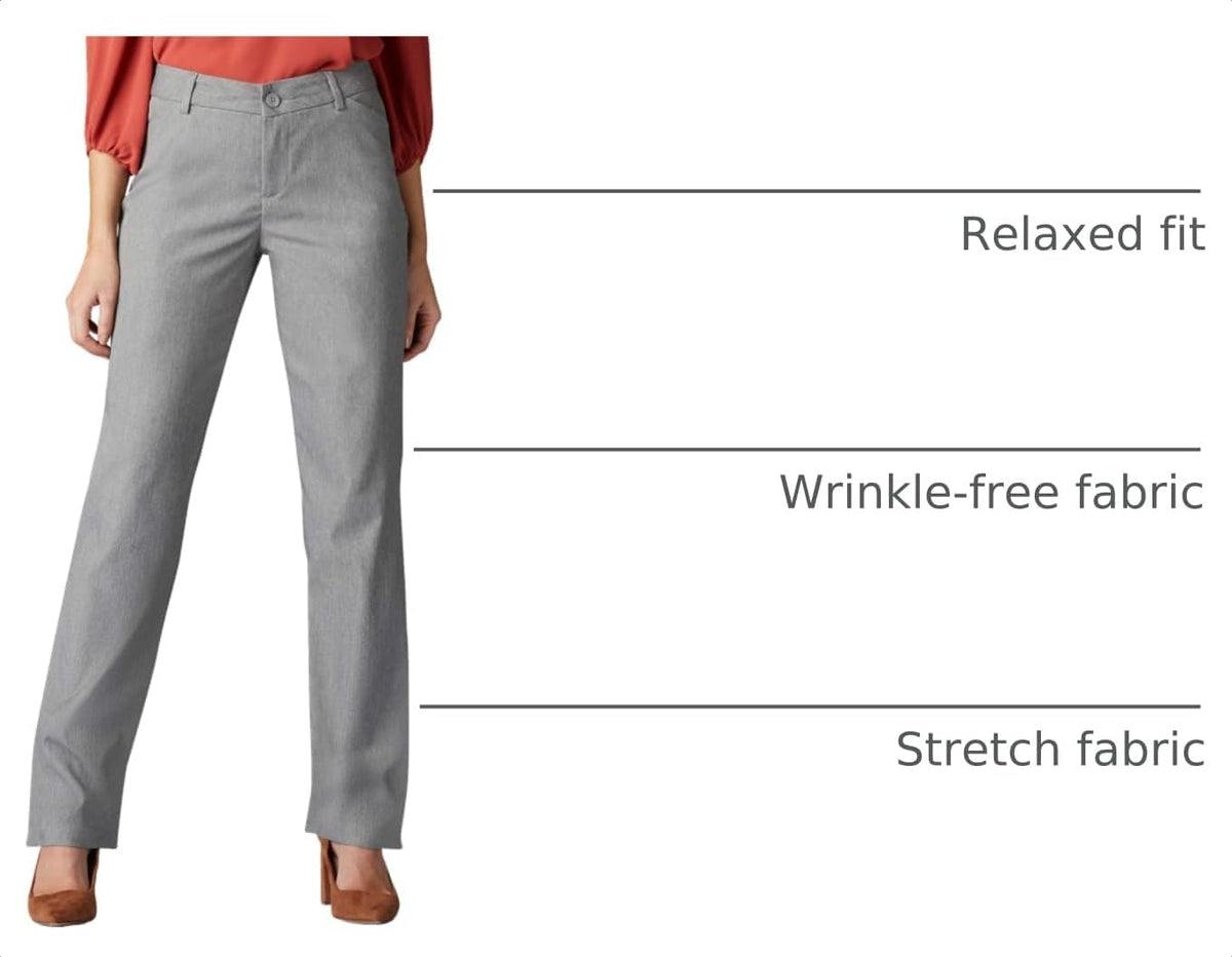 Lee Women's Wrinkle Free Relaxed Fit Straight Leg Pant