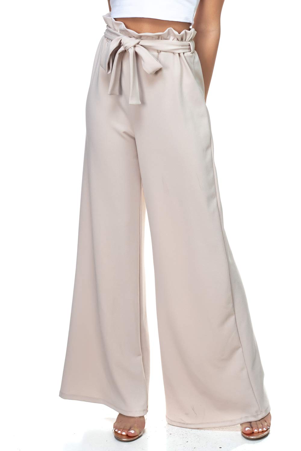 Women's Junior Plus J2 Love Paperbag Wide Leg Pants