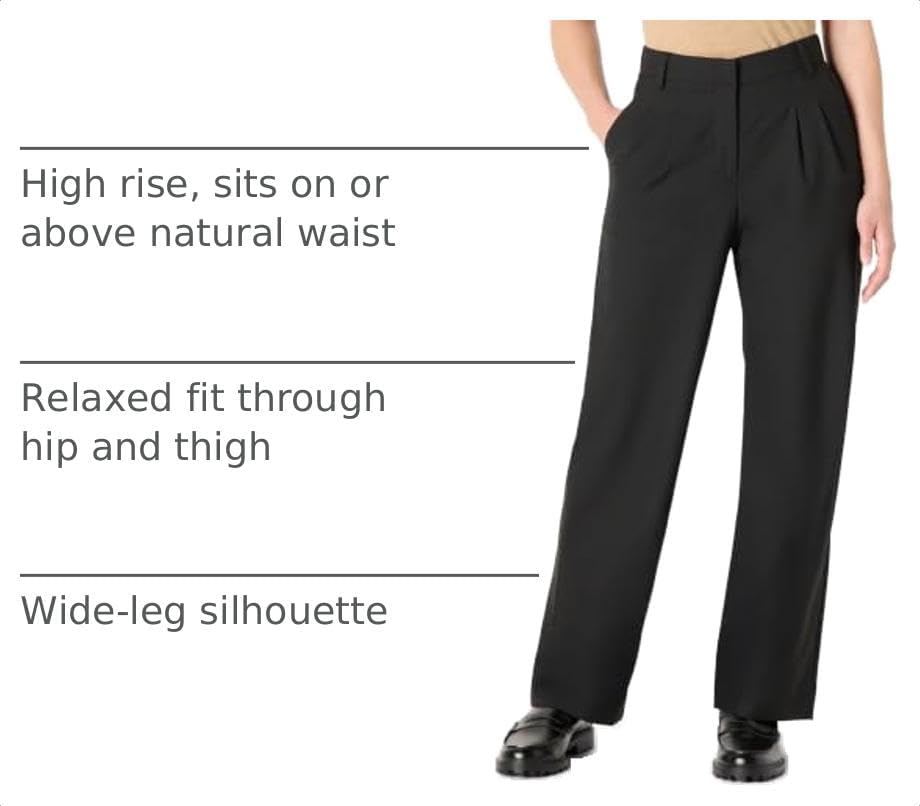 Amazon Essentials Women's Relaxed-Fit Full Length Dress Pant