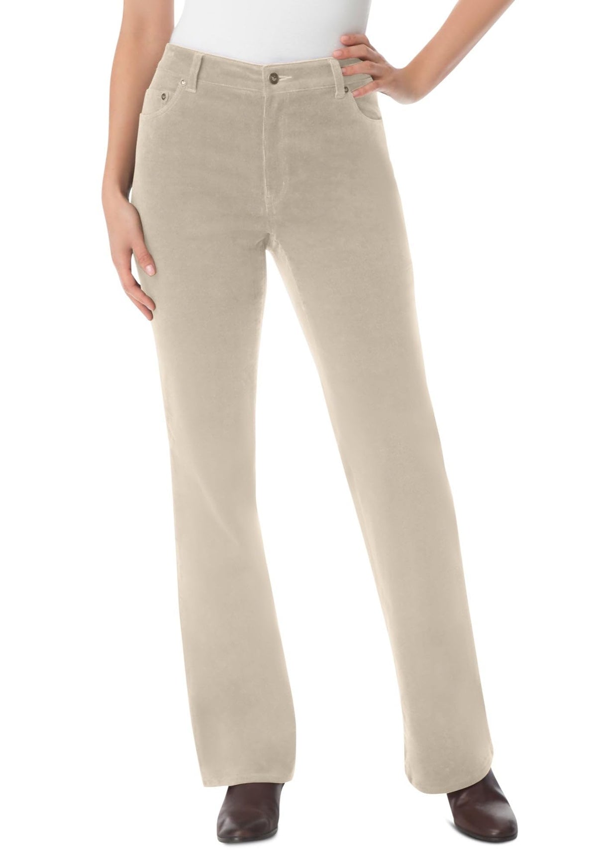 Woman Within Stretch Corduroy Bootcut Pant