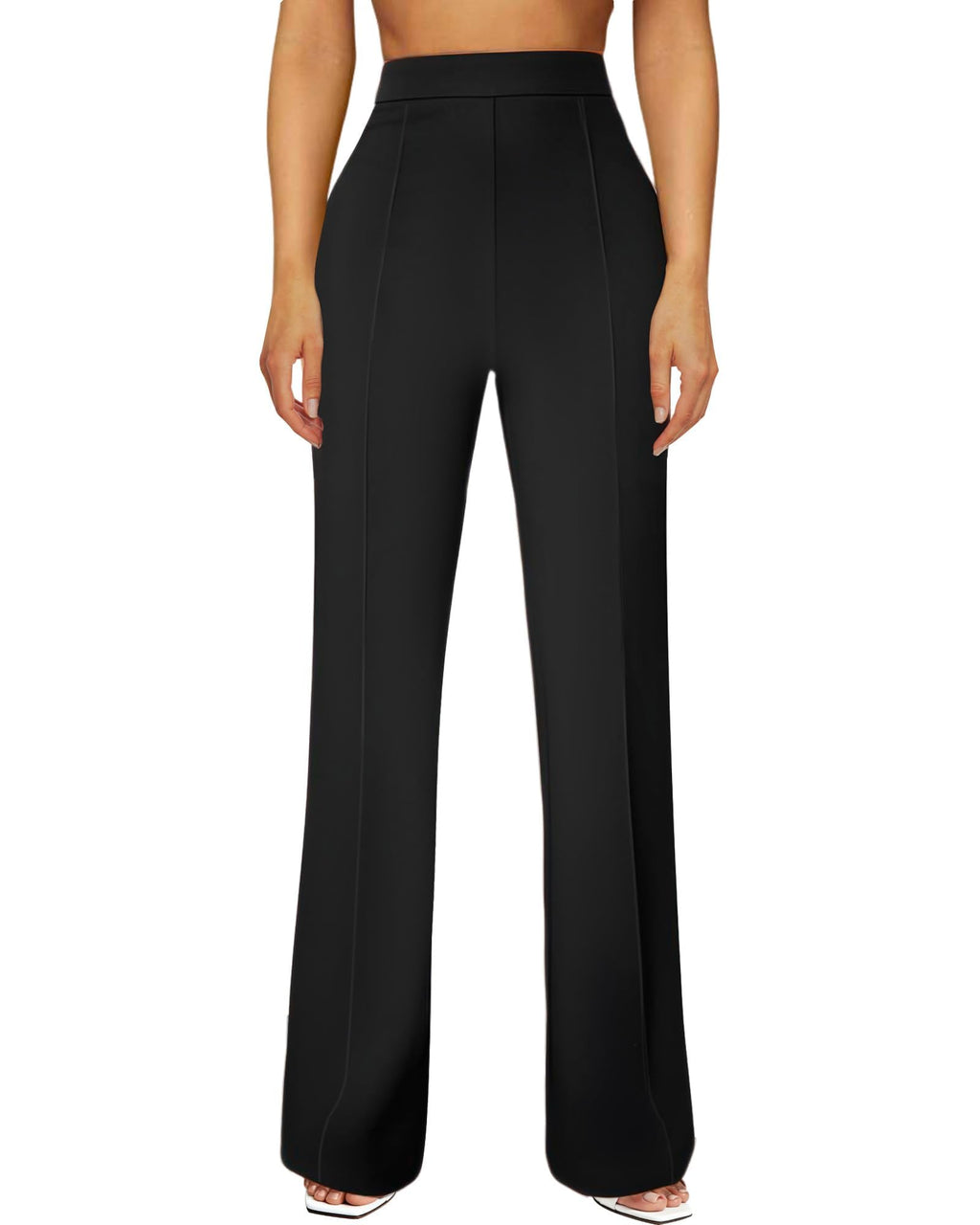 JEKAOYI Womens Straight Leg Dress Work Pants High Waist Stretchy Business Casual Pants Office Trousers Slacks