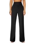 JEKAOYI Womens Straight Leg Dress Work Pants High Waist Stretchy Business Casual Pants Office Trousers Slacks
