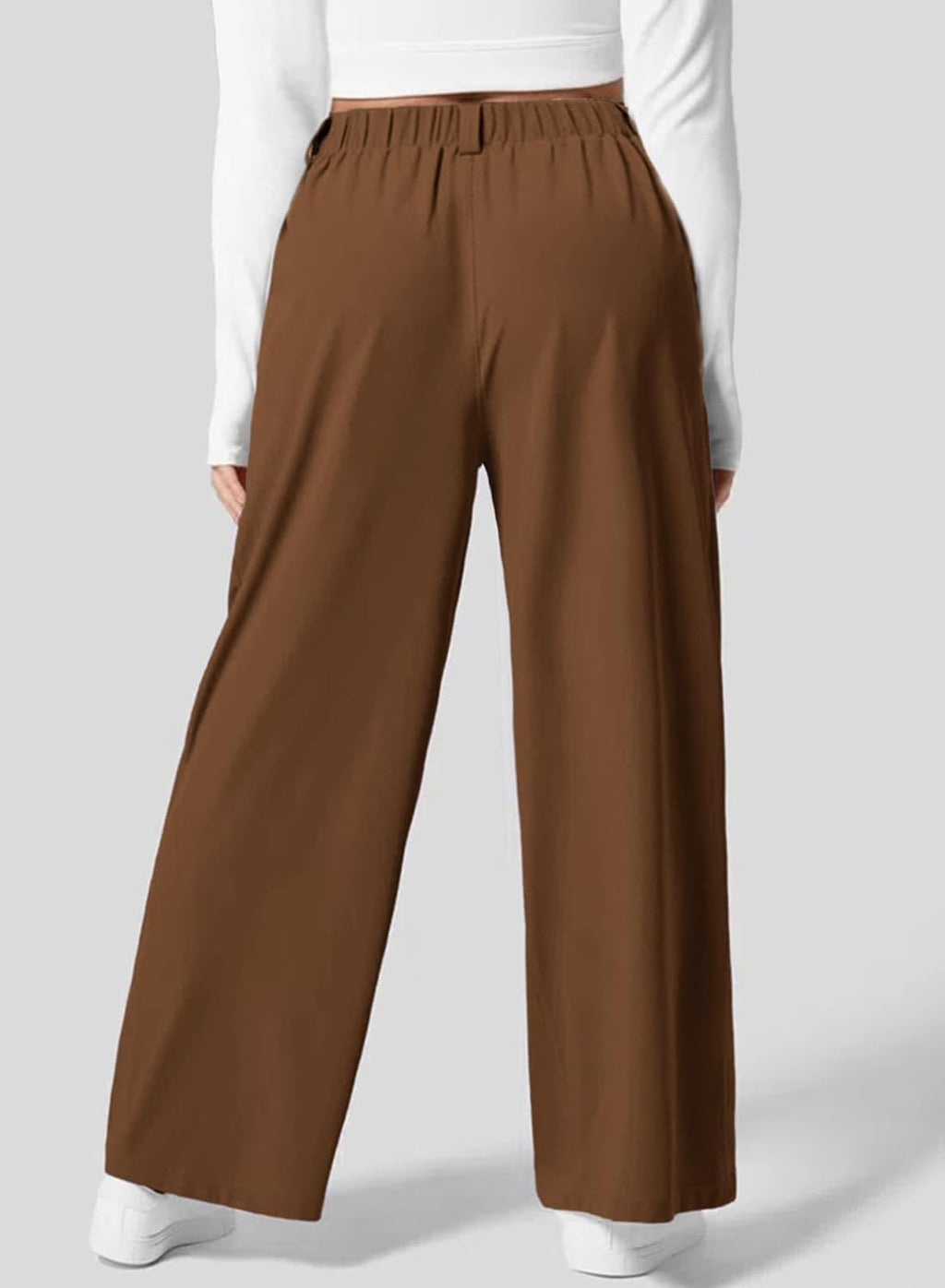 Eytino Womens Plus Size Wide Leg Dress Pants