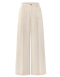 MEROKEETY Womens Wide Leg Dress Pants High Waisted Business Casual Trousers