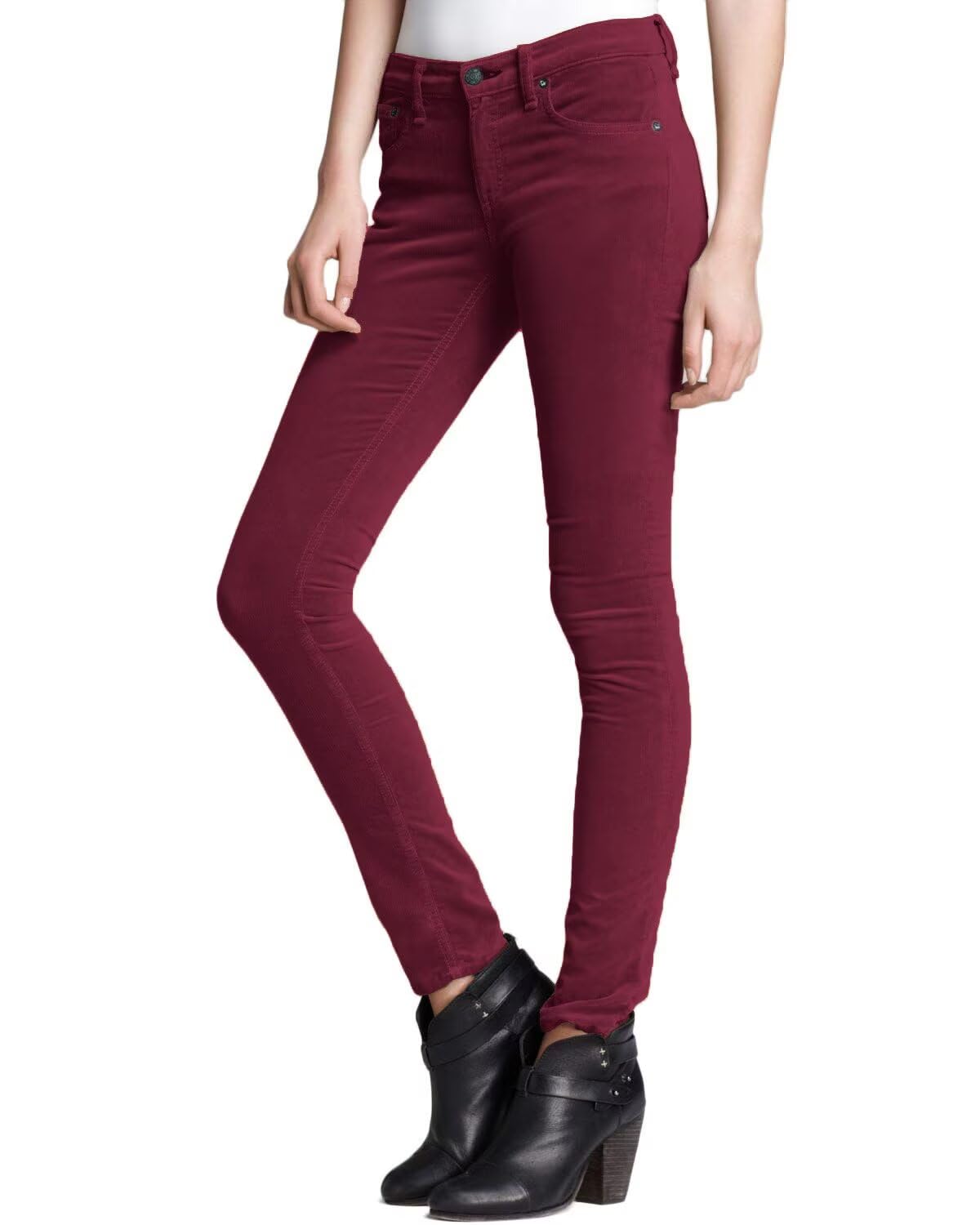 Hybrid & Company Women's Corduroy Skinny Pants
