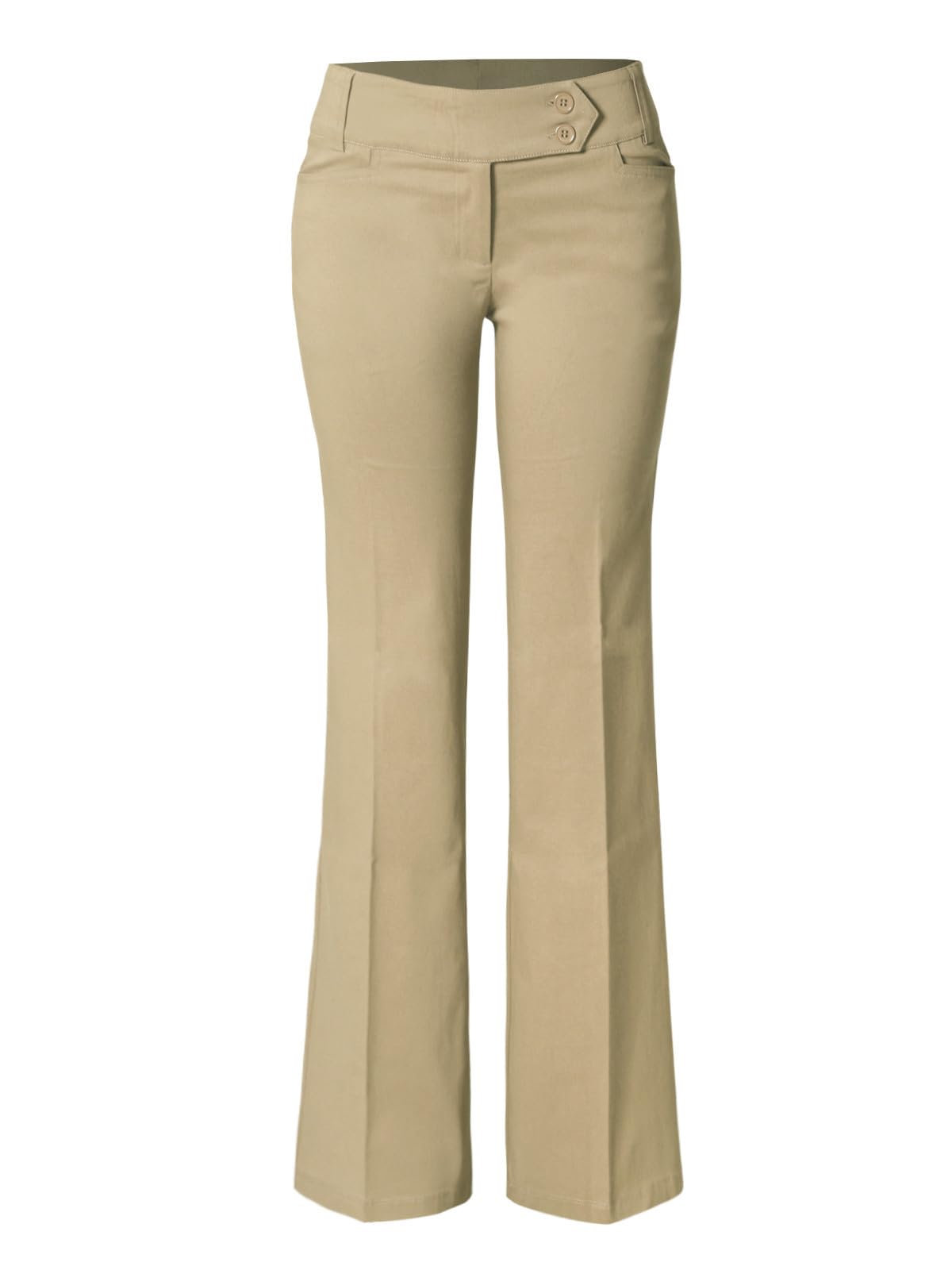 Design by Olivia Women's Dress Pants Bootcut Work Slacks Stretch Office