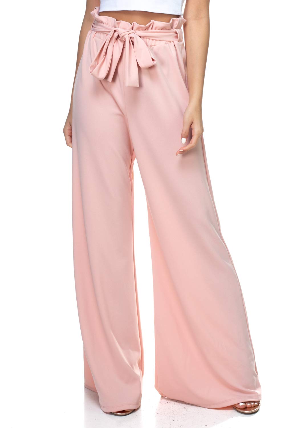 Women's Junior Plus J2 Love Paperbag Wide Leg Pants