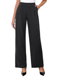 DLOODA Womens Wide Leg Dress Pants Stretchy High Waisted Work Pants