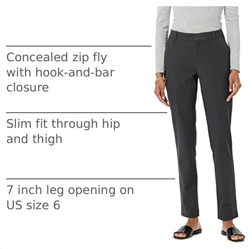 Amazon Essentials Women's Bi-Stretch Full Length Straight Leg Pant