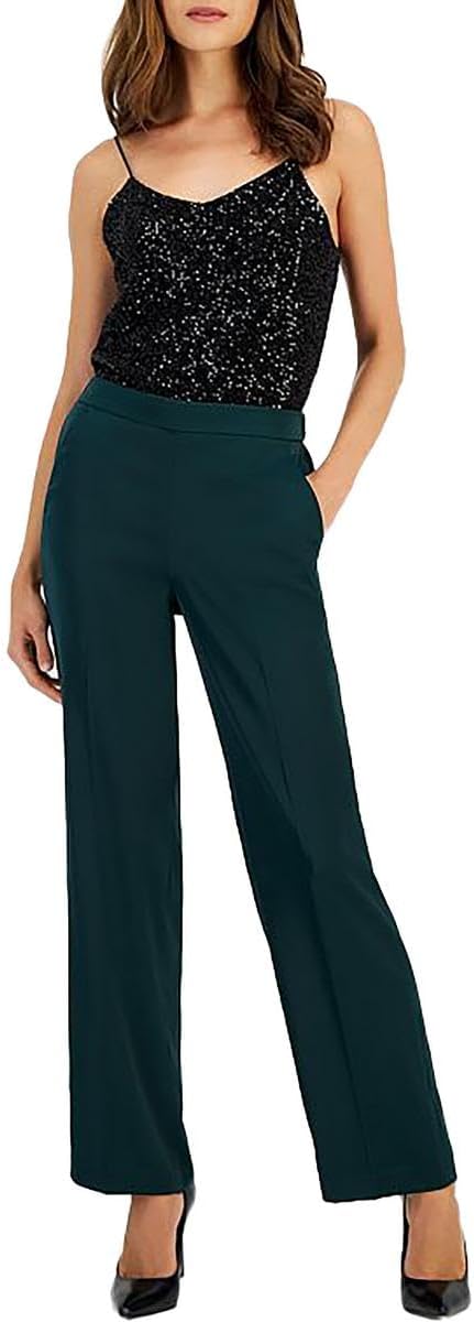 Anne Klein Women's Pull on Slash Pocket Wide Leg Pant