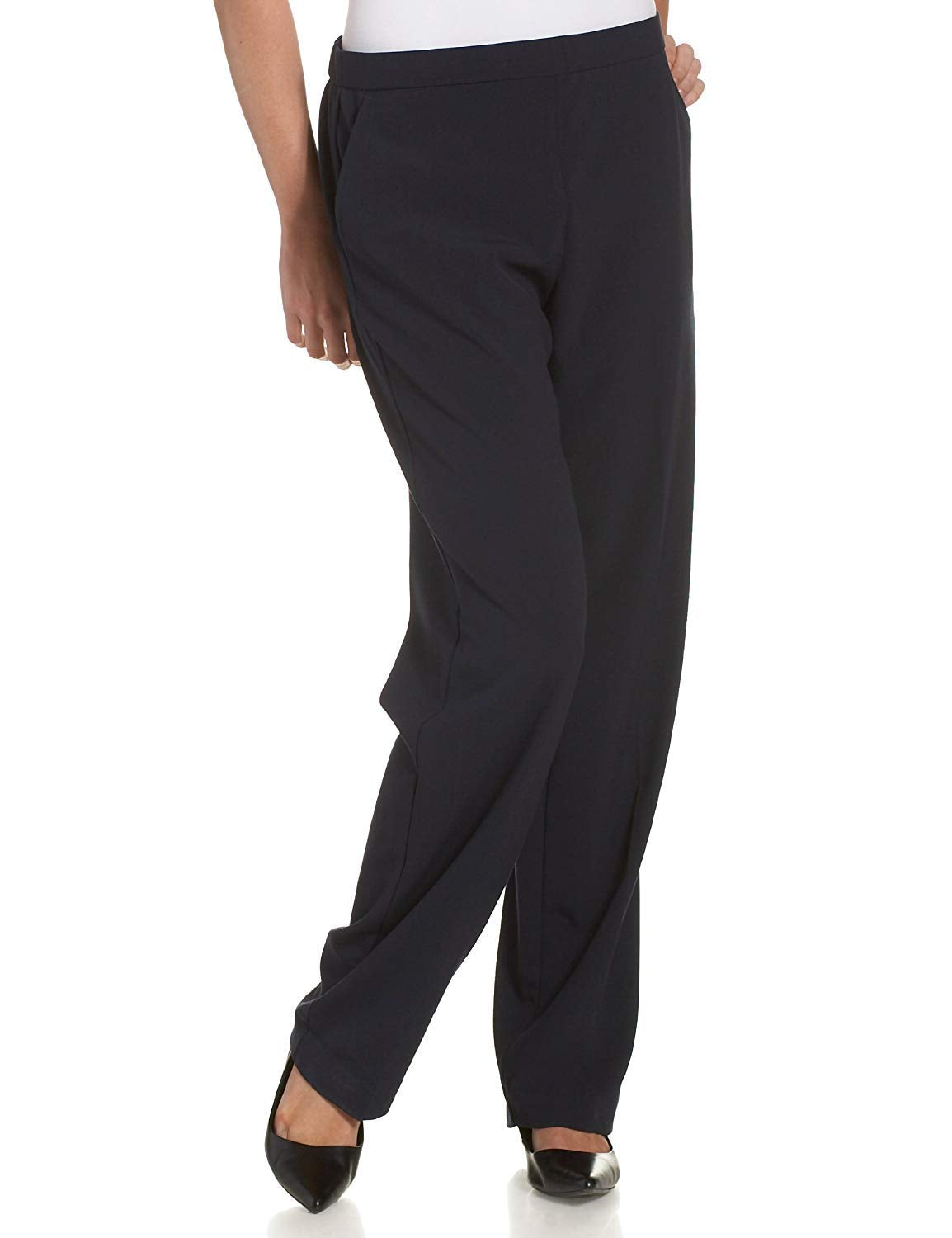 Briggs New York Women's Petite Pull on Dress Pant Average & Short Length