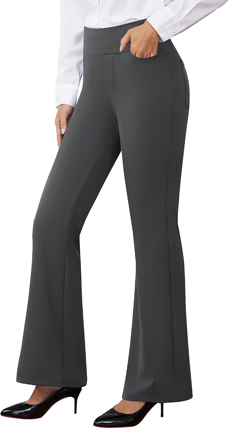 AB-Eleven Women Dress Pants Stretch Business Casual Work Slacks with Pocket