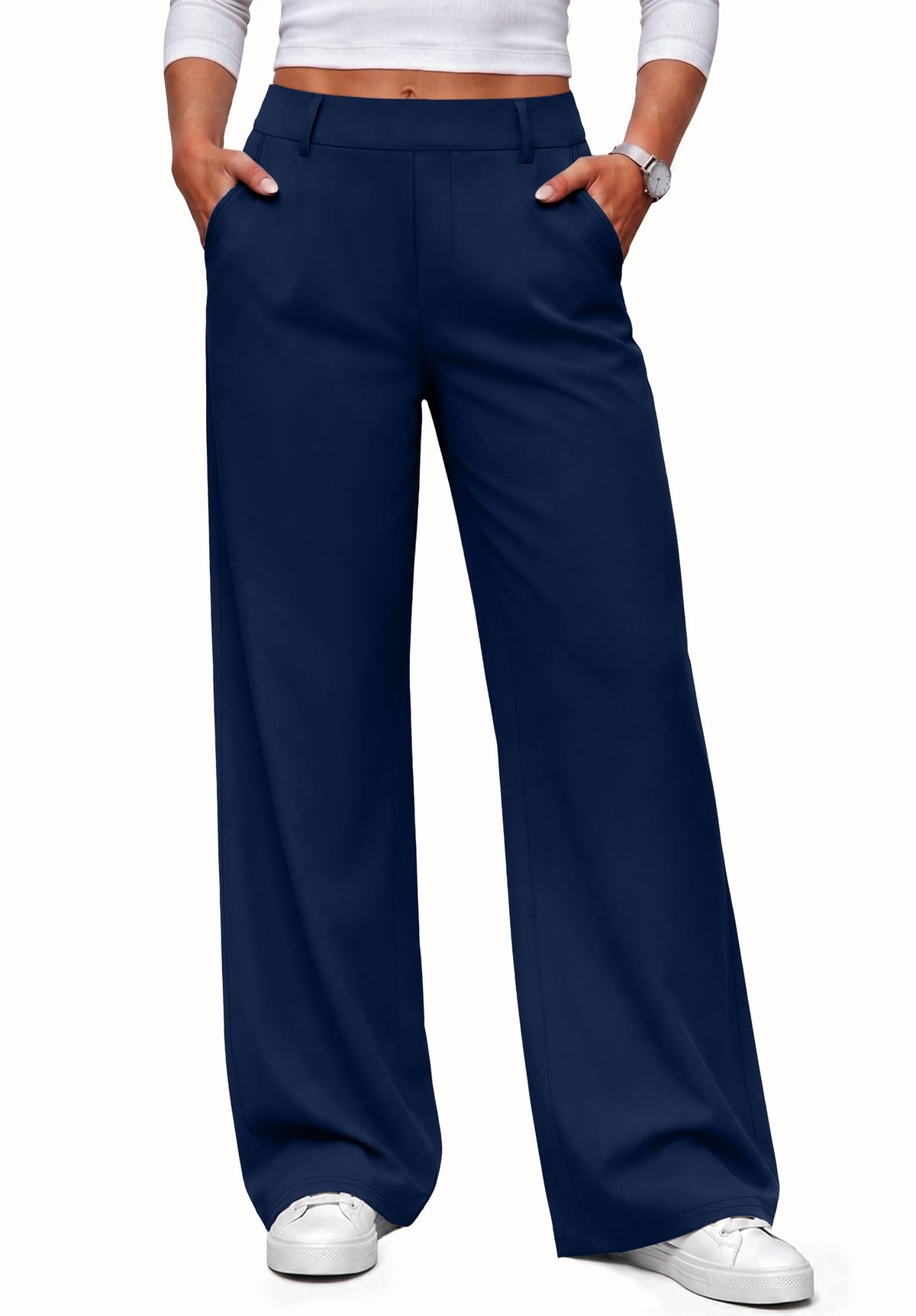 Women Fall Wide Leg Pants Business Casual Outfits Trousers Slacks Trendy