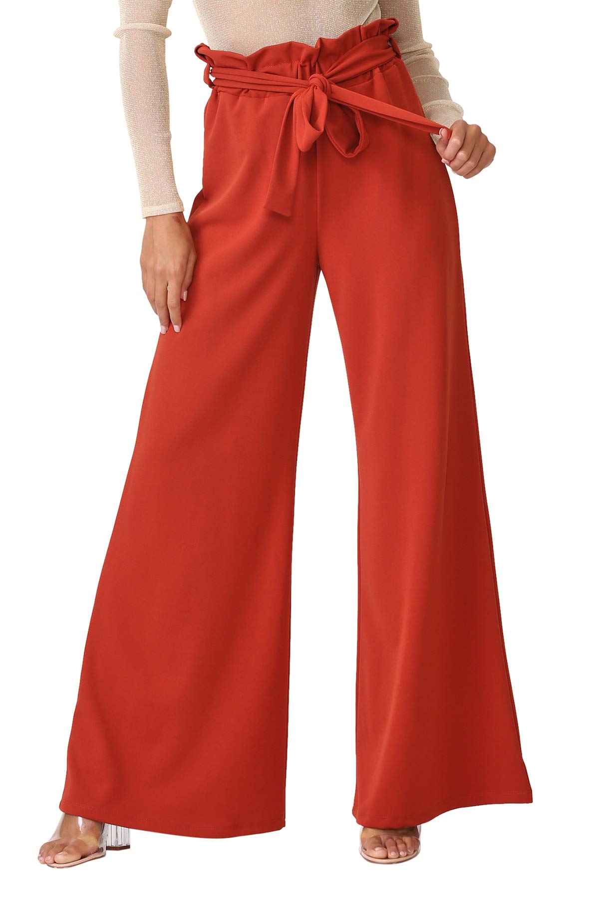 Women's Junior Plus J2 Love Paperbag Wide Leg Pants