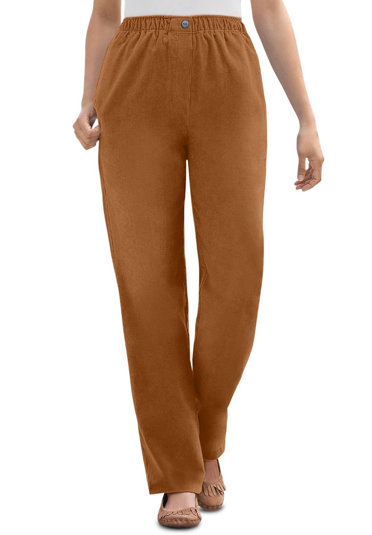 Woman Within 7-Day Corduroy Straight-Leg Pant
