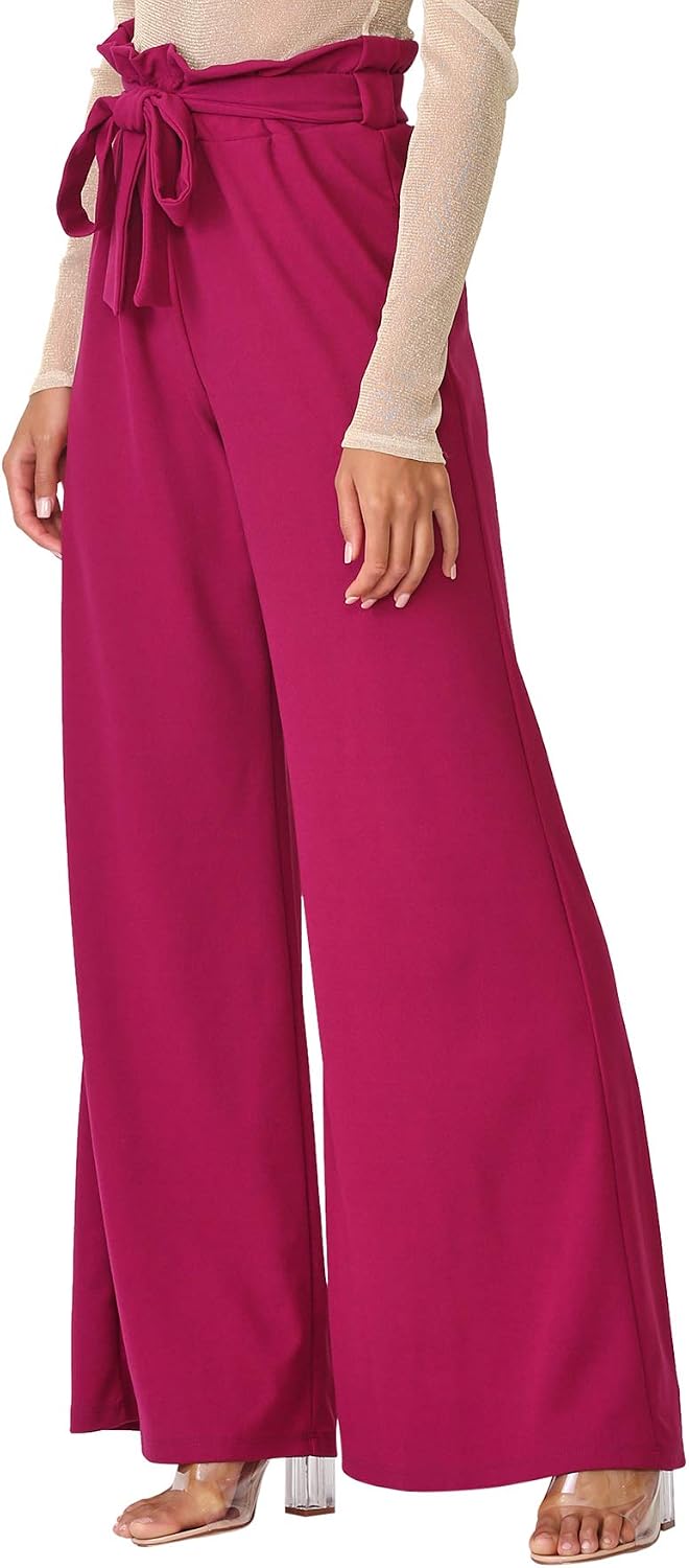 Women's Junior Plus J2 Love Paperbag Wide Leg Pants