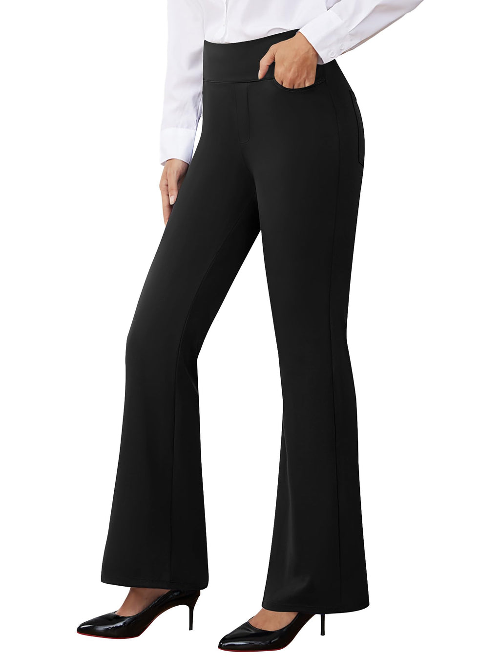 AB-Eleven Women Dress Pants Stretch Business Casual Work Slacks with Pocket