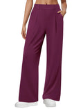 DLOODA Wide Leg Dress Pants for Women Pull on High Waisted Work Pants