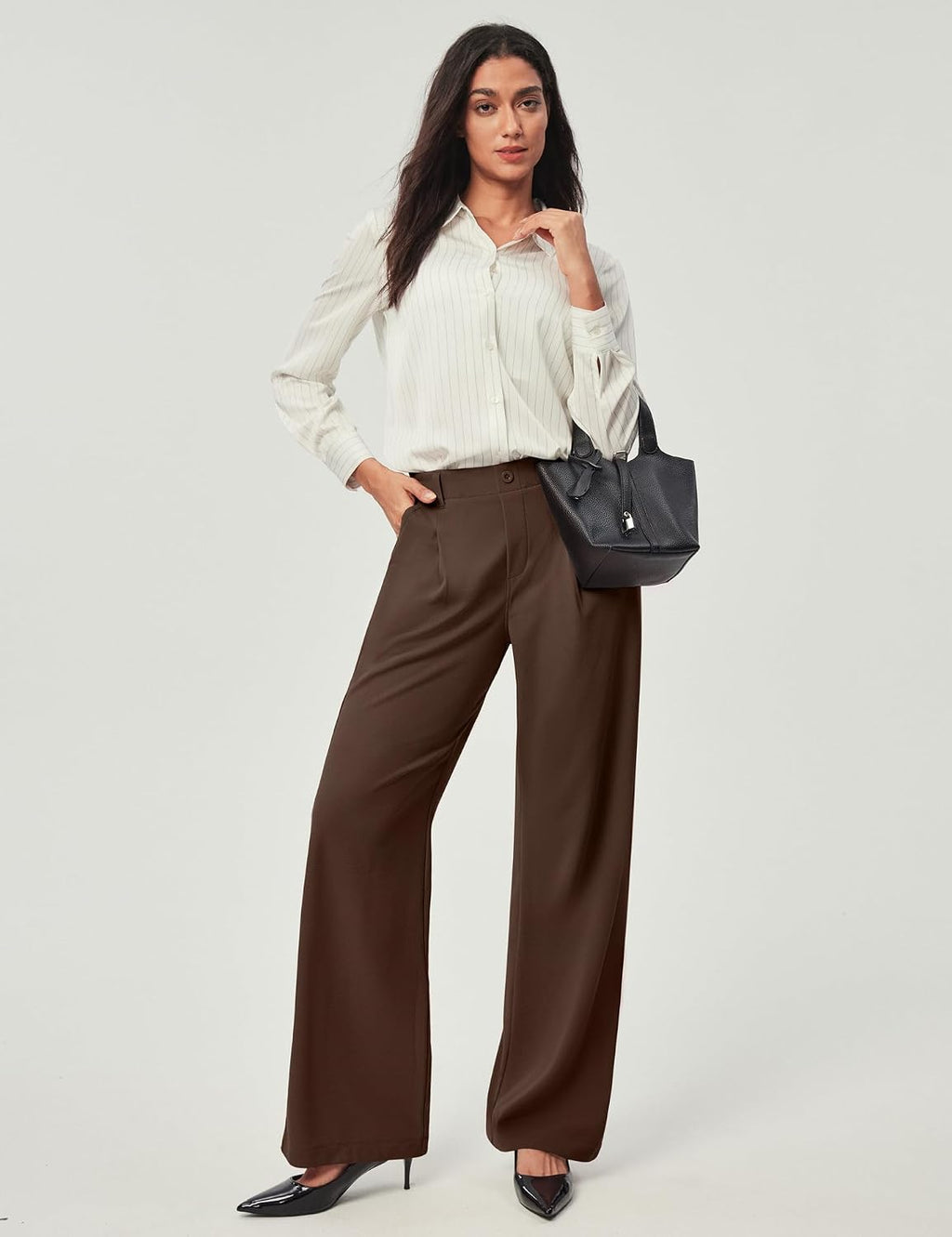 Ewedoos Wide Leg Dress Work Pants for Women Business Casual Office Outfits