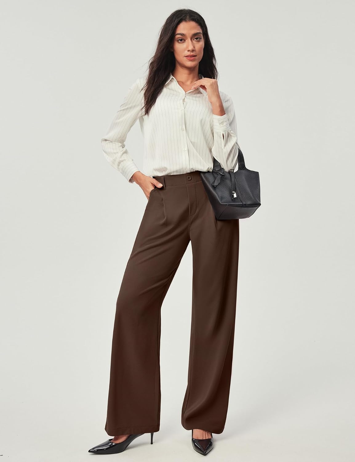 Ewedoos Wide Leg Dress Work Pants for Women Business Casual Office Outfits