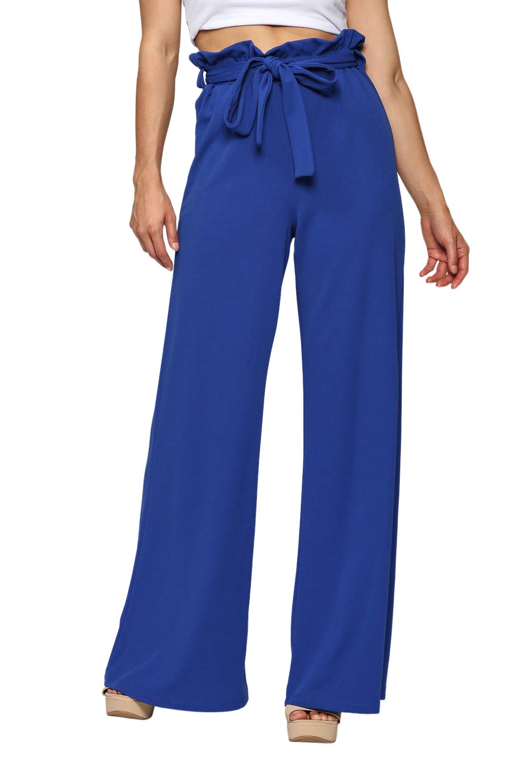 Women's Junior Plus J2 Love Paperbag Wide Leg Pants