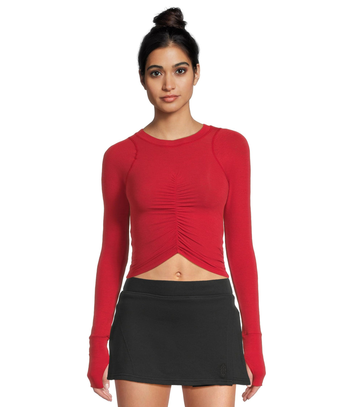 Free People Women's Tempo Ruched Long Sleeve Tee