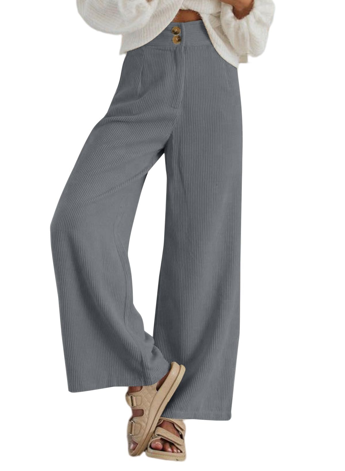 Sidefeel Corduroy Pants Women with Pockets 2026 Fall Clothes