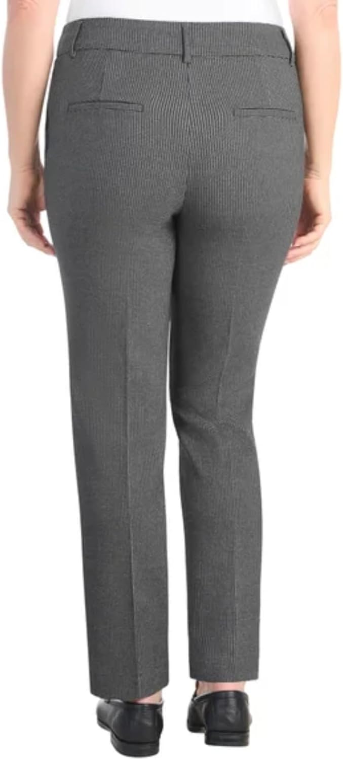 Grey Houndstooth Tummy Control Skinny Pull-On Pant by Hilary Radley