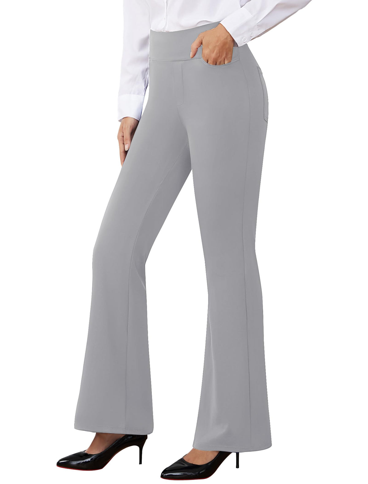 AB-Eleven Women Dress Pants Stretch Business Casual Work Slacks with Pocket