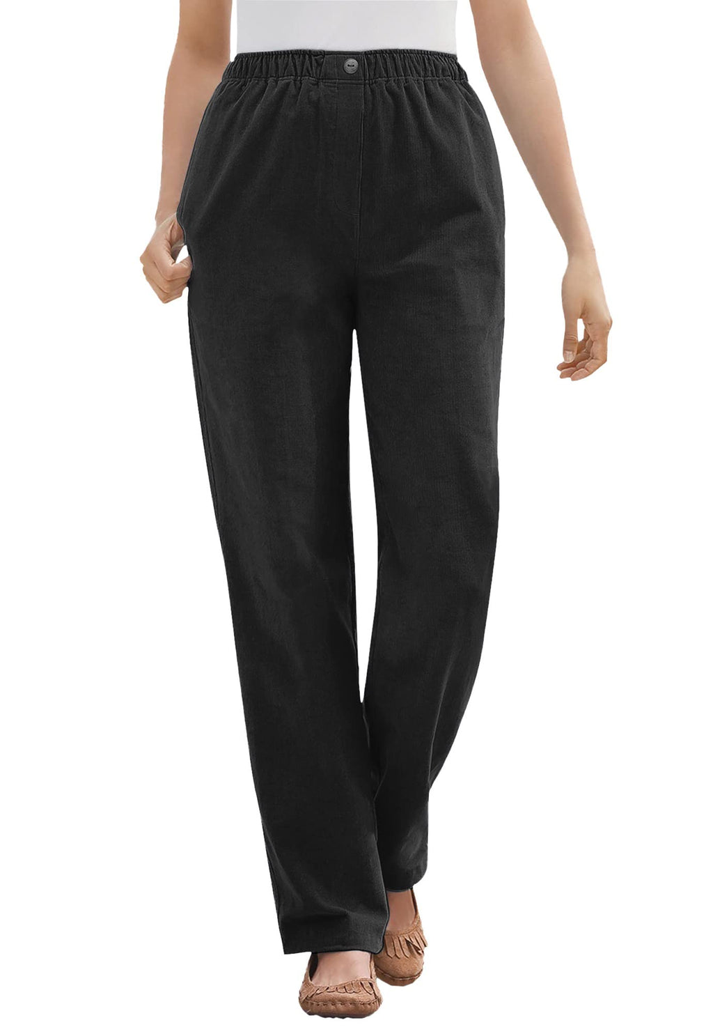 Woman Within 7-Day Corduroy Straight-Leg Pant