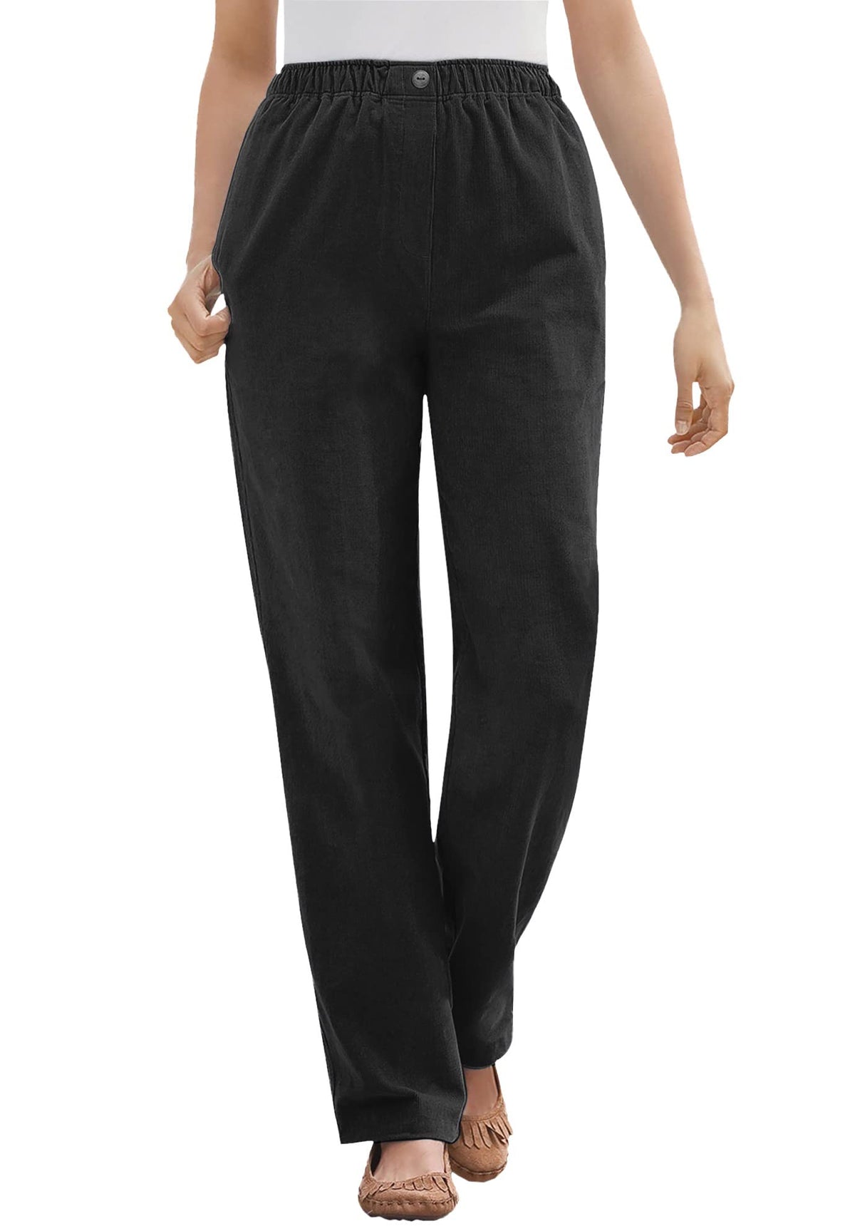 Woman Within 7-Day Corduroy Straight-Leg Pant