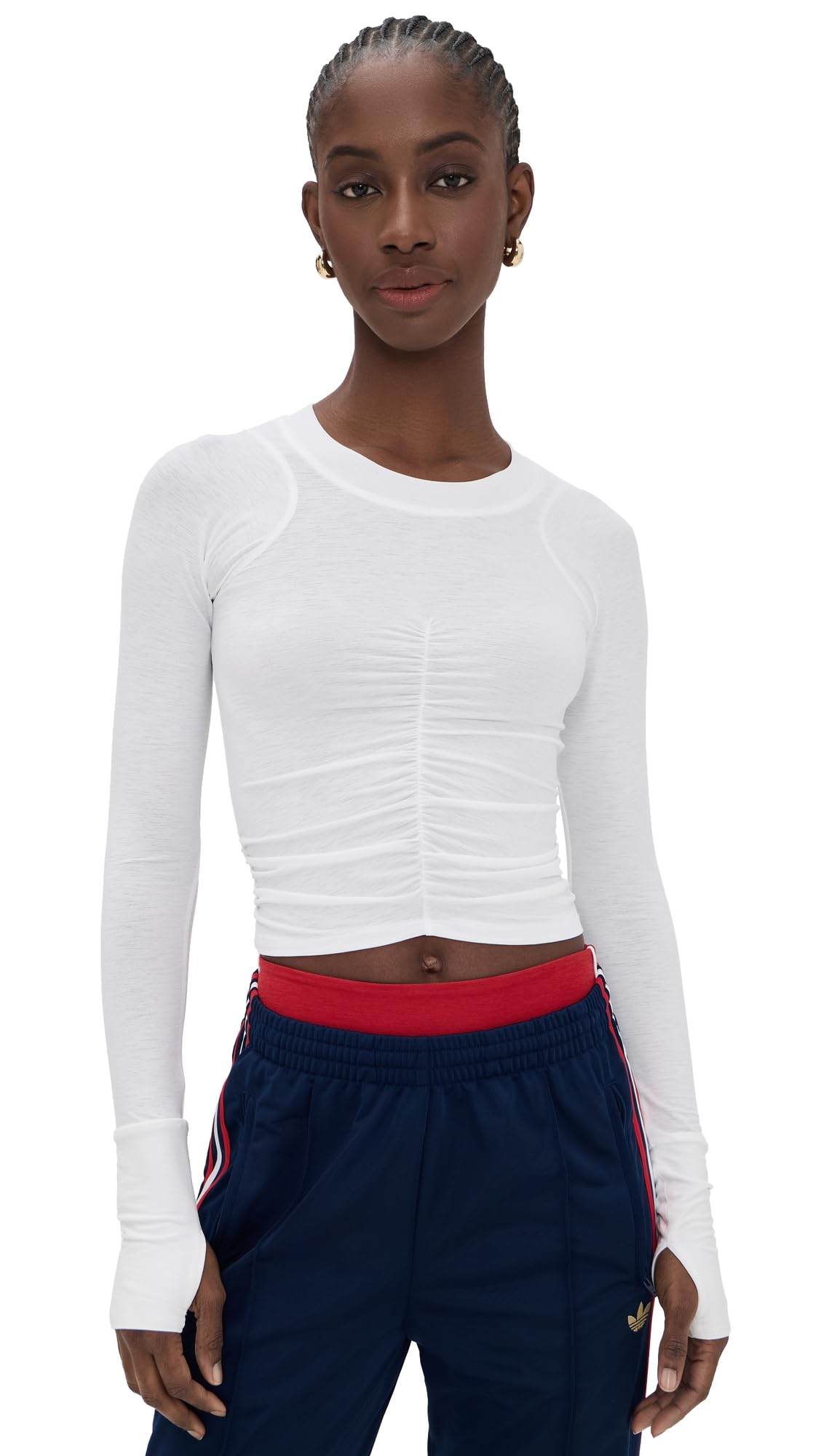 Free People Women's Tempo Ruched Long Sleeve Tee