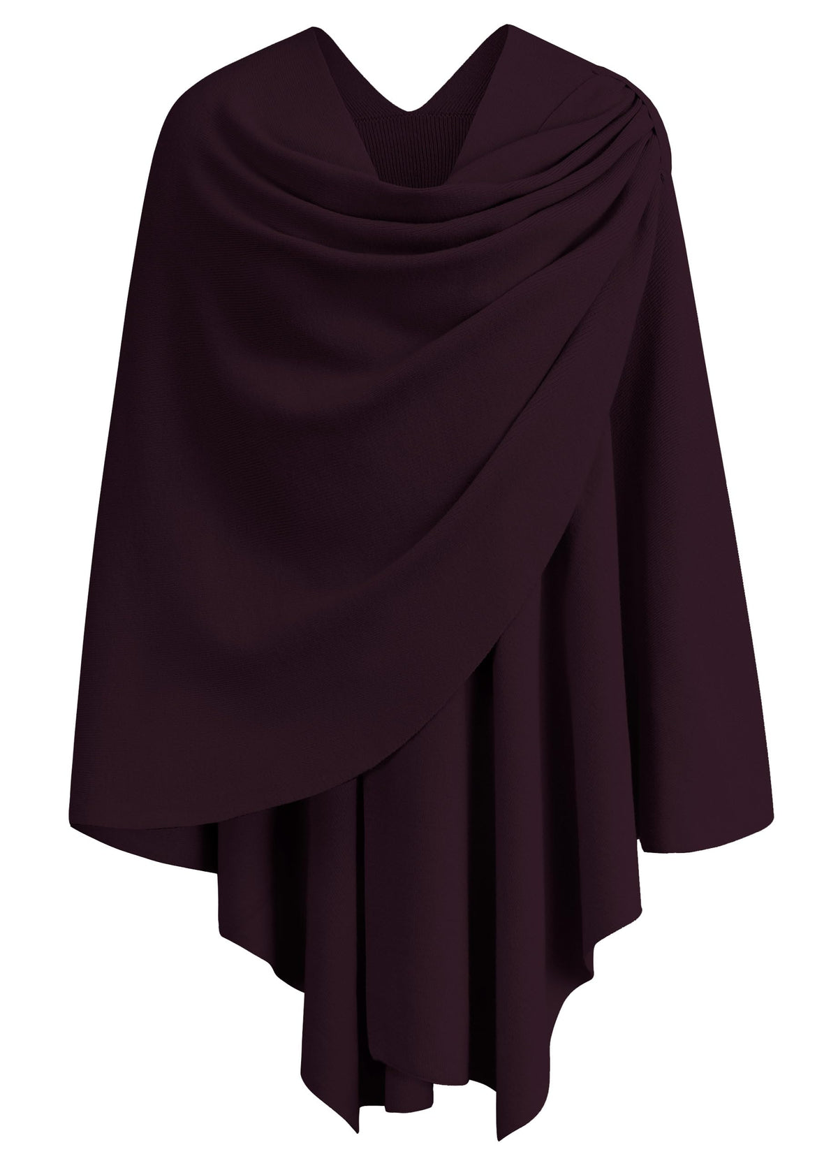 PULI Womens Cross Front Poncho Shawl Wrap Elegant Wedding Formal Gift