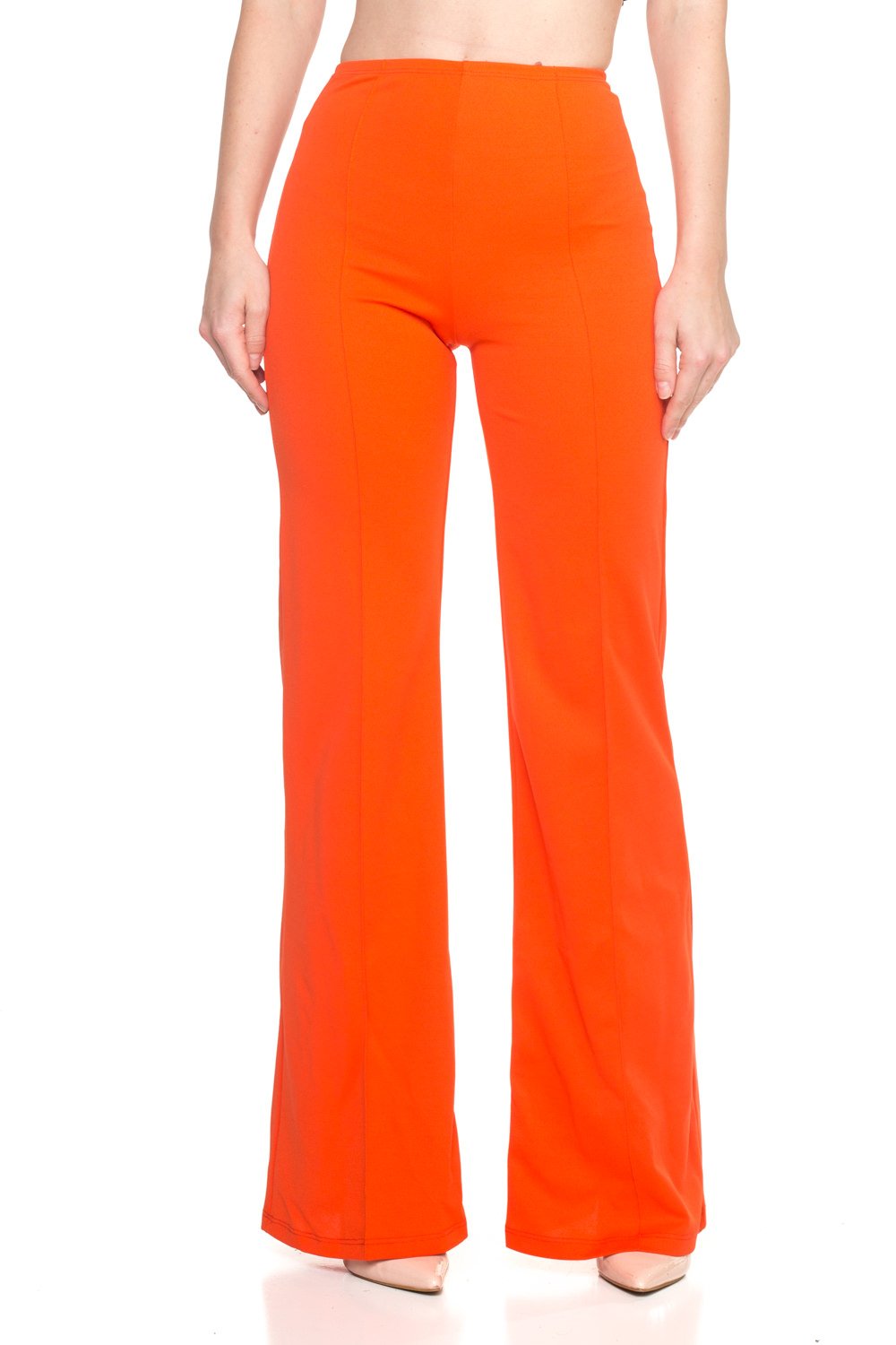 Cemi Ceri Women’s High Waist Wide Leg Dress Pants – Flared Business Slacks for Office, Work & Casual Wear, Stretch Comfort