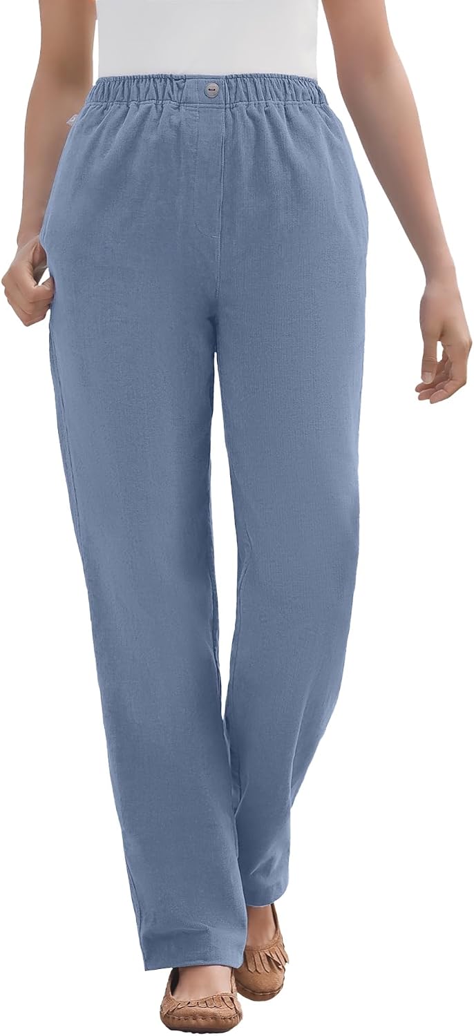 Woman Within 7-Day Corduroy Straight-Leg Pant