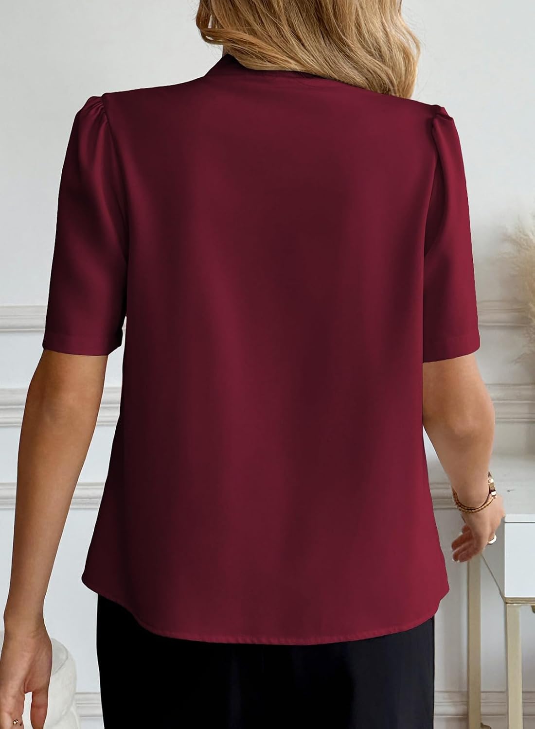 EVALESS Business Casual Tops for Women Button Down Shirts