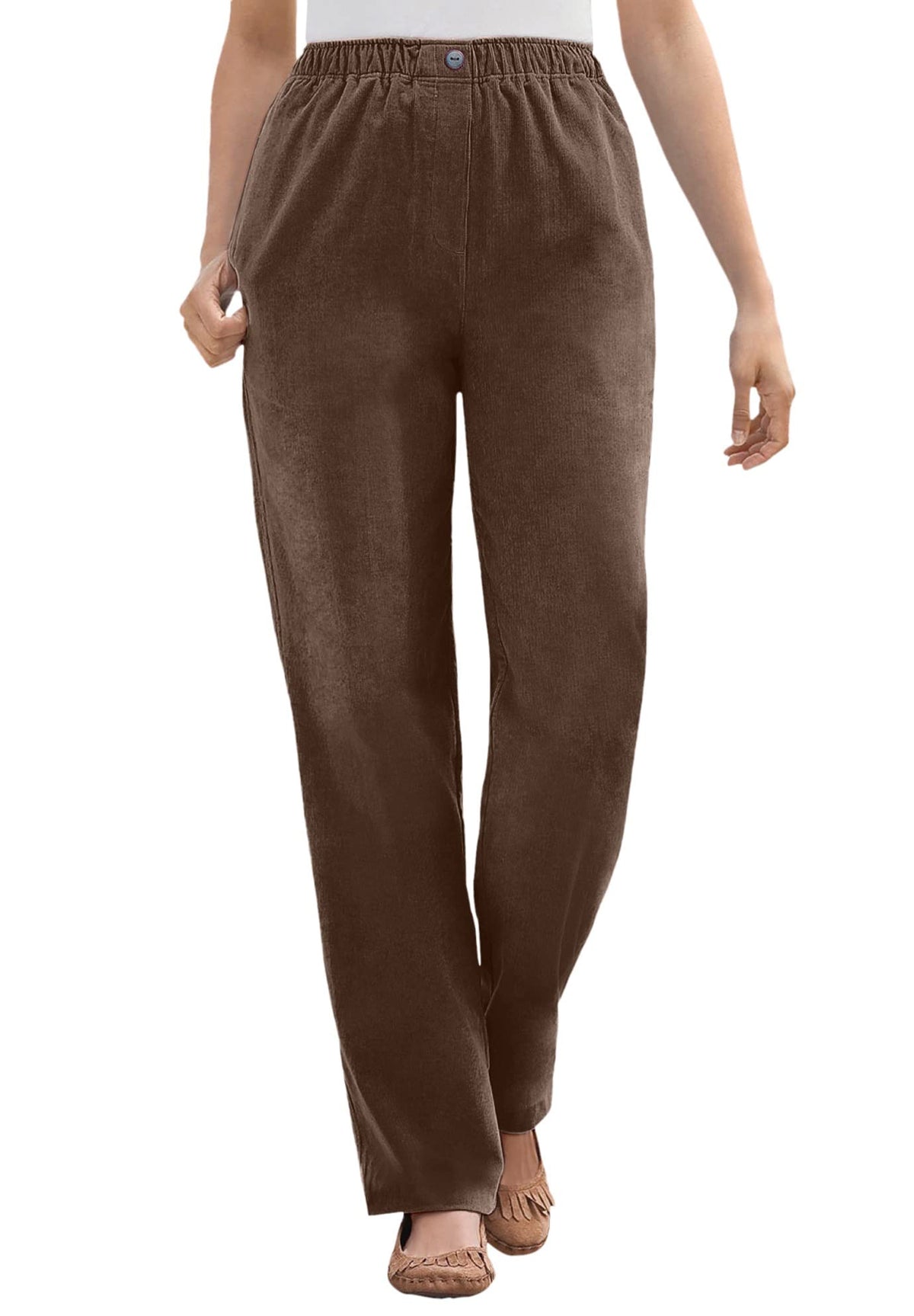 Woman Within 7-Day Corduroy Straight-Leg Pant