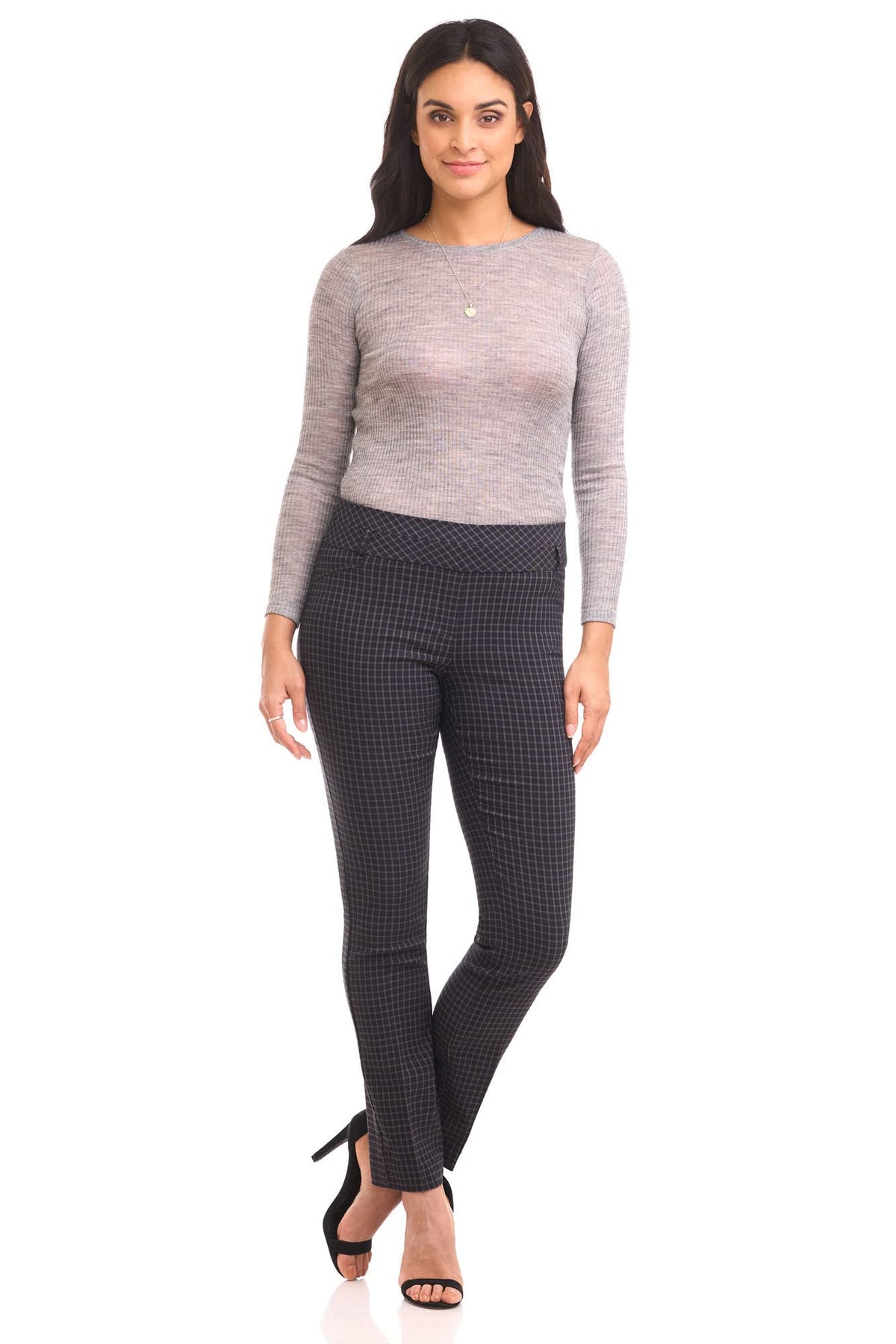 Rekucci Women's Ease into Comfort Stretch Office Casual Slim Pant
