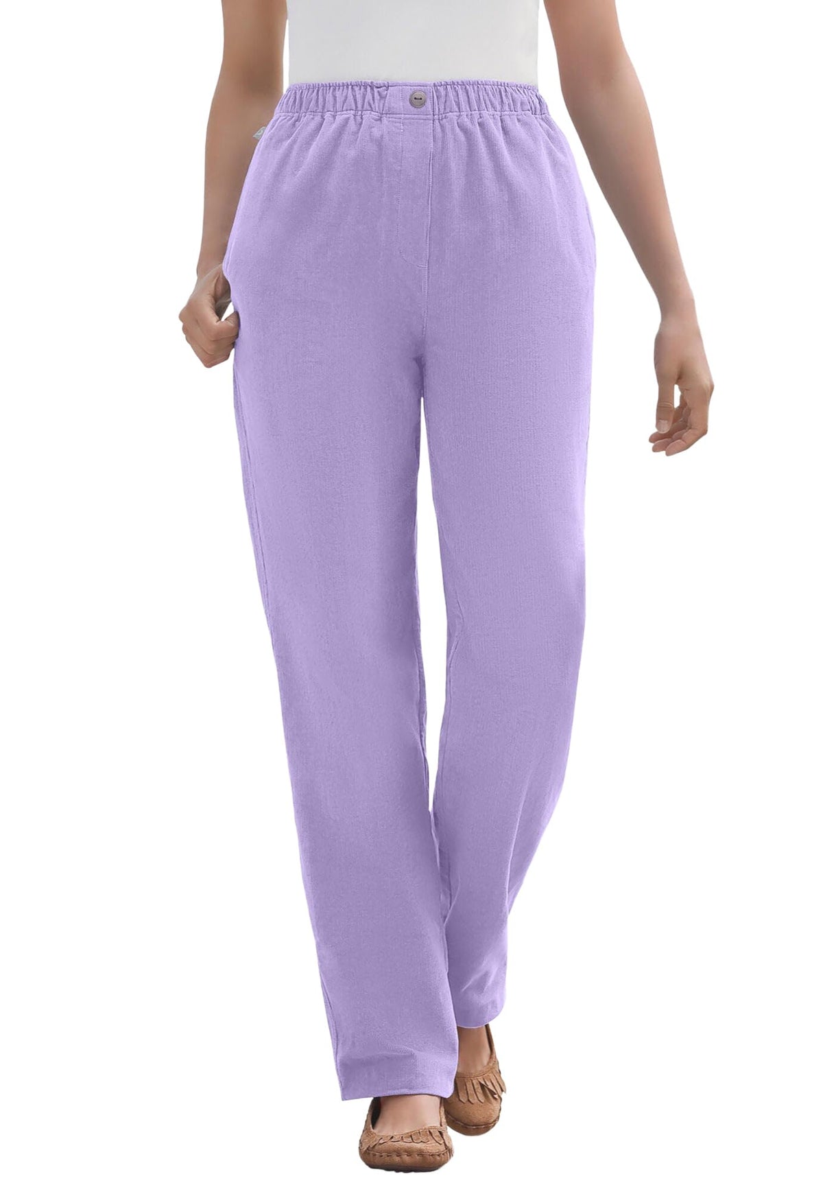 Woman Within 7-Day Corduroy Straight-Leg Pant