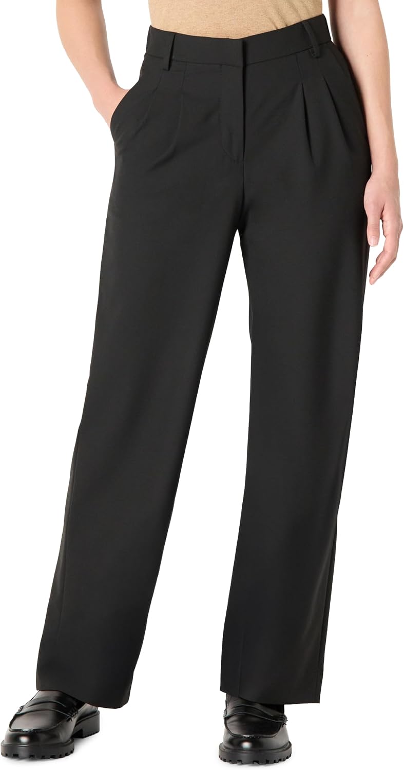 Amazon Essentials Women's Relaxed-Fit Full Length Dress Pant