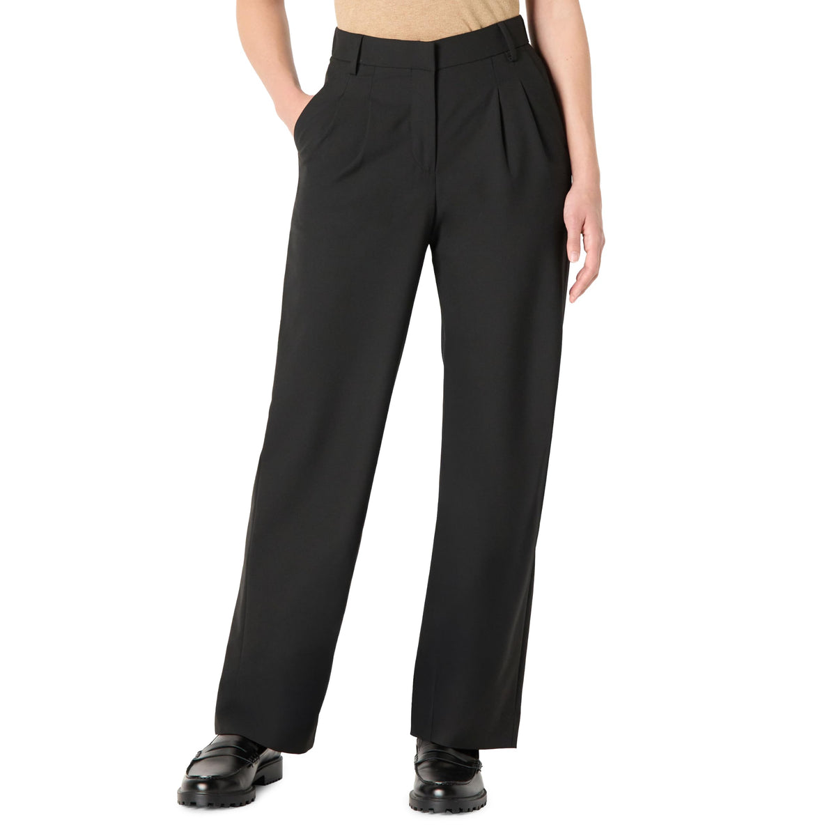 Amazon Essentials Women's Relaxed-Fit Full Length Dress Pant