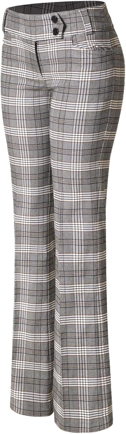 Design by Olivia Women's Dress Pants Bootcut Work Slacks Stretch Office