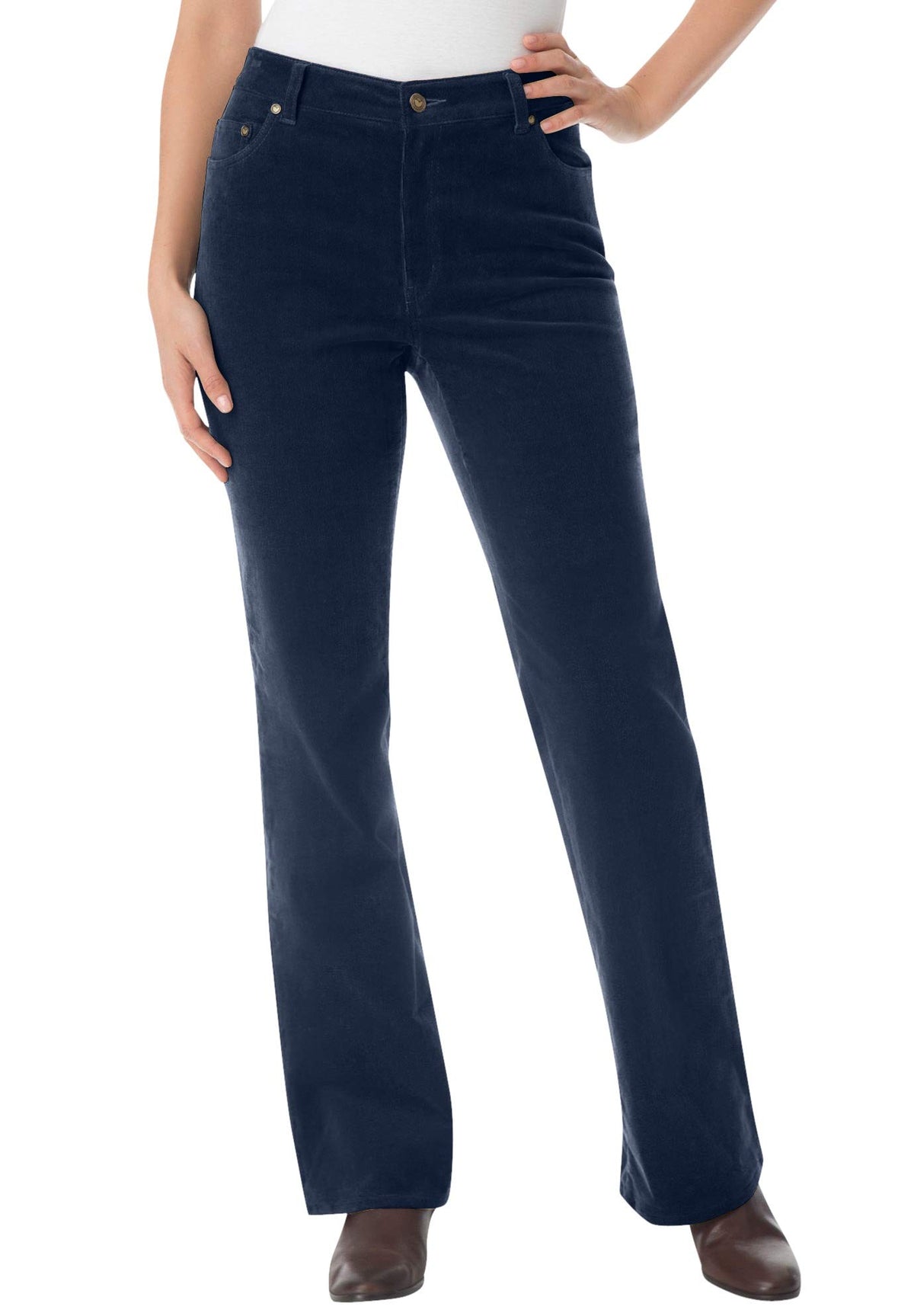 Woman Within Stretch Corduroy Bootcut Pant