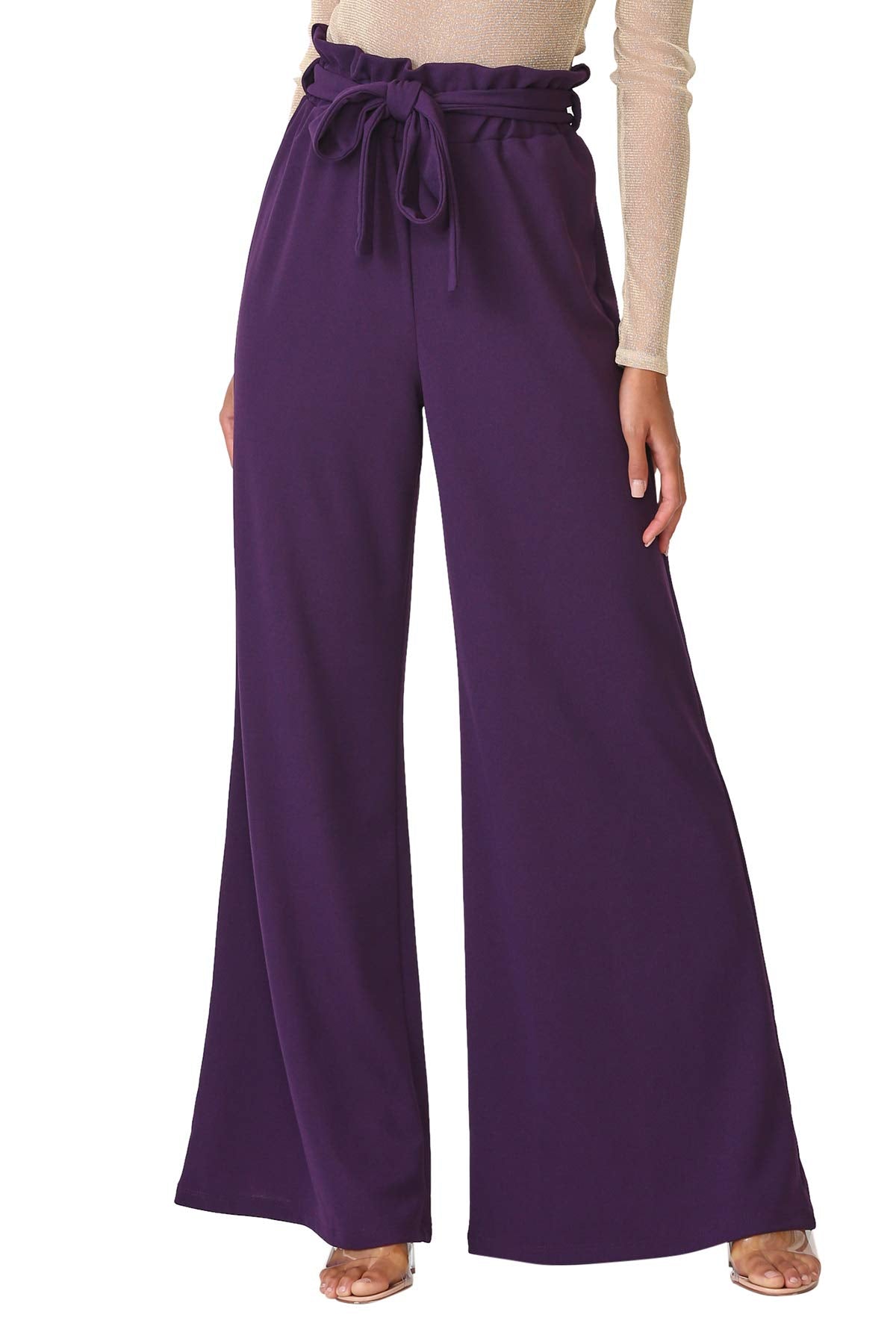 Women's Junior Plus J2 Love Paperbag Wide Leg Pants