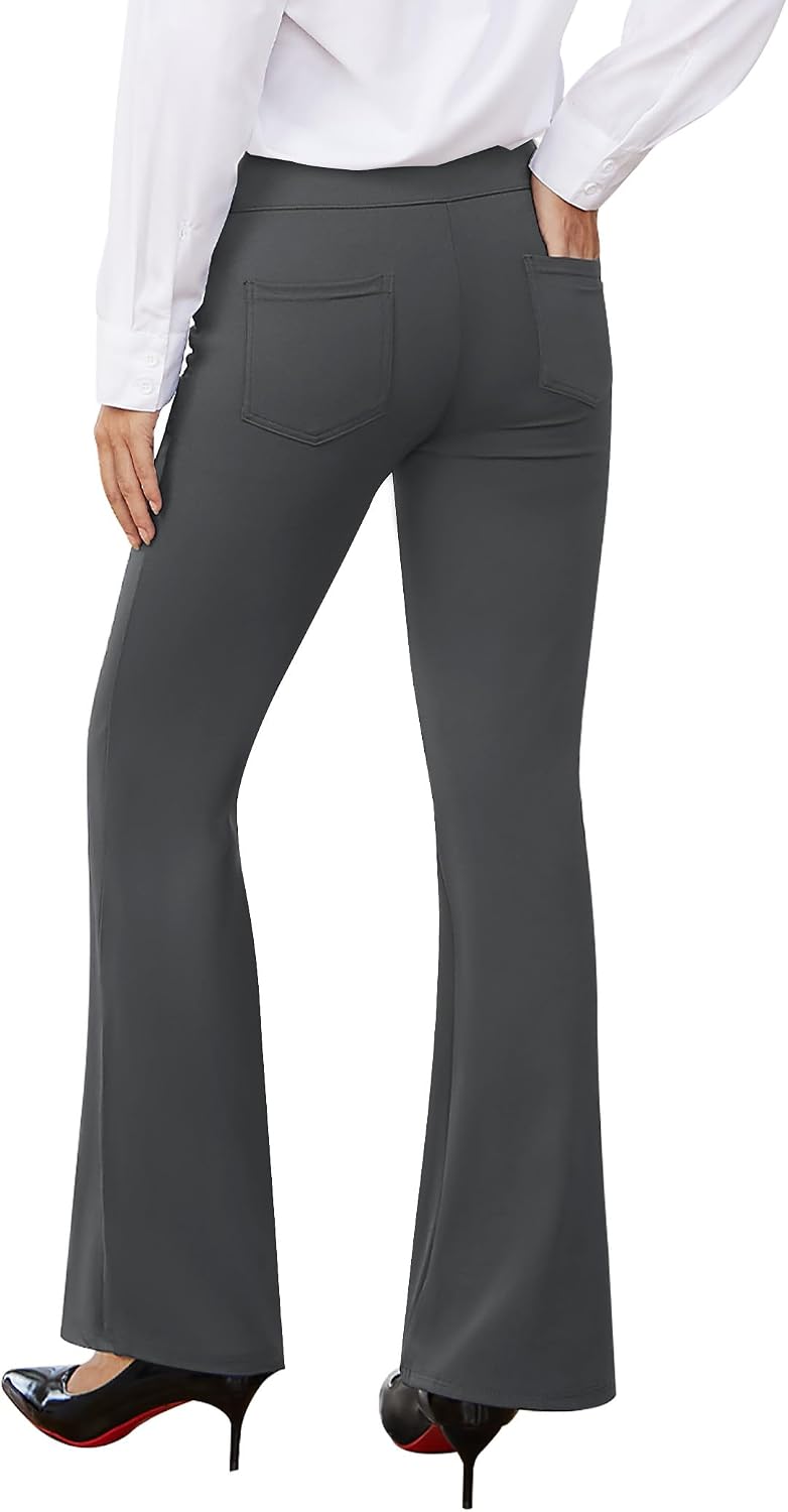 AB-Eleven Women Dress Pants Stretch Business Casual Work Slacks with Pocket