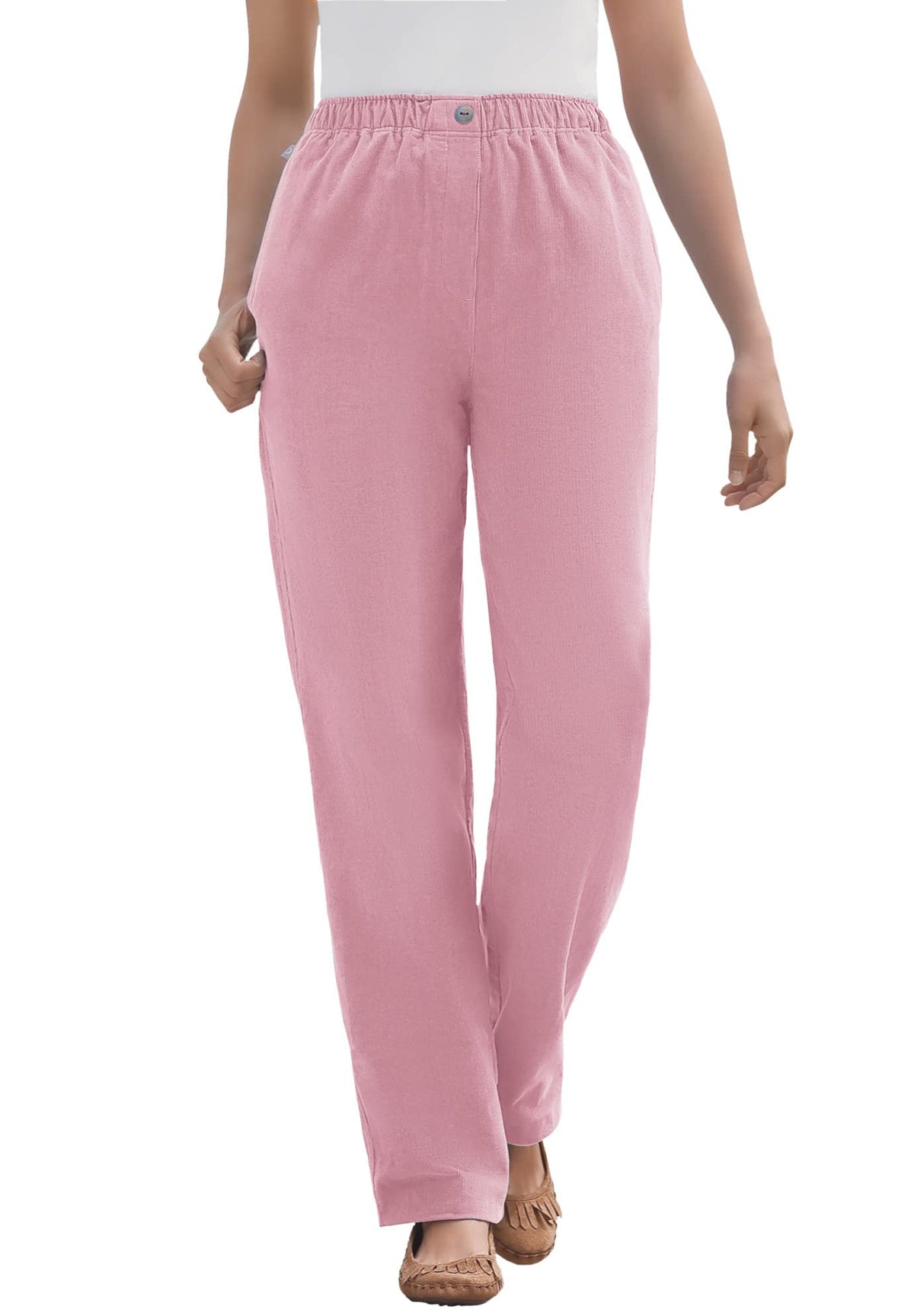 Woman Within 7-Day Corduroy Straight-Leg Pant